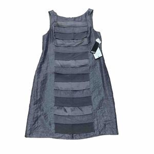 Adrianna Papell Dress Women’s 10 Gray Sleeveless Lined Evening New